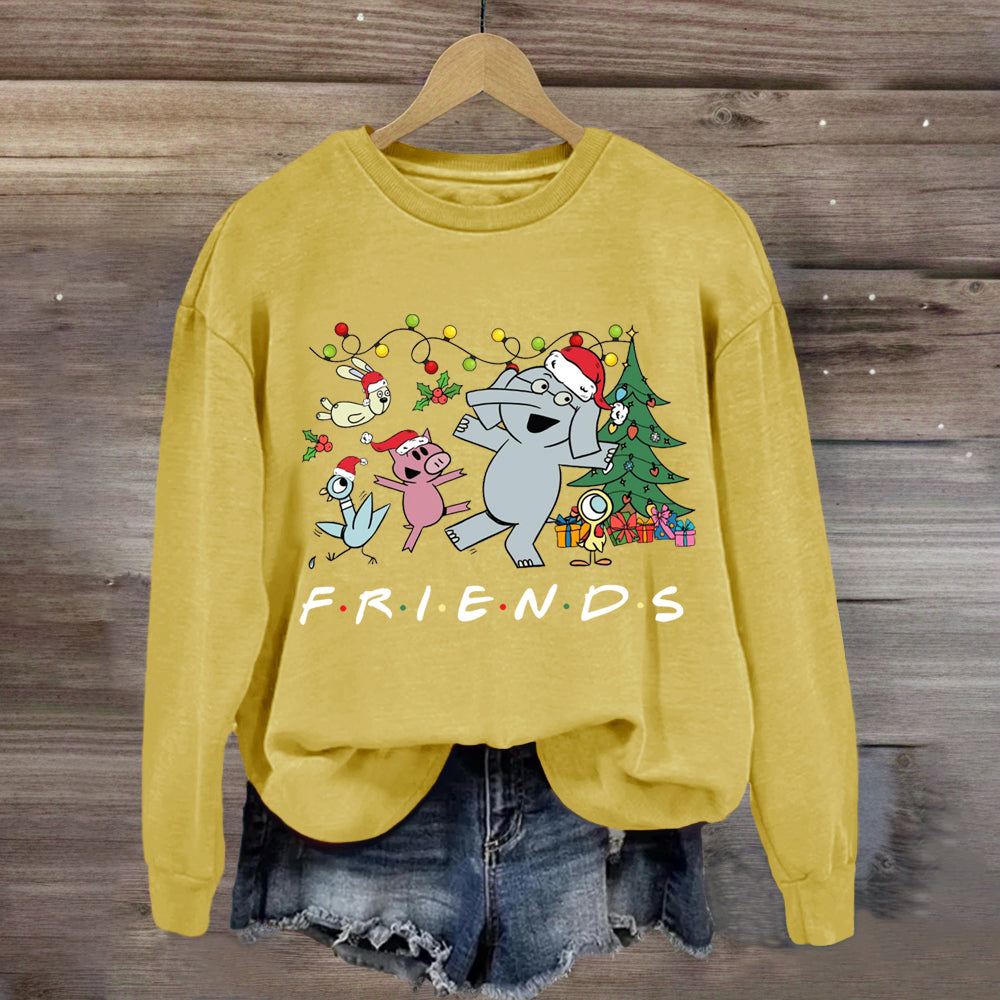 Friends Elephant And Piggie Christmas Sweatshirt