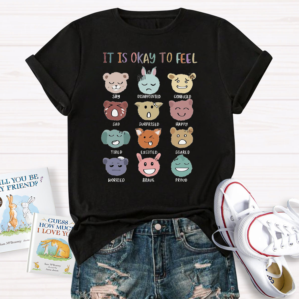 It is Okay Feel All Emotions T-Shirt