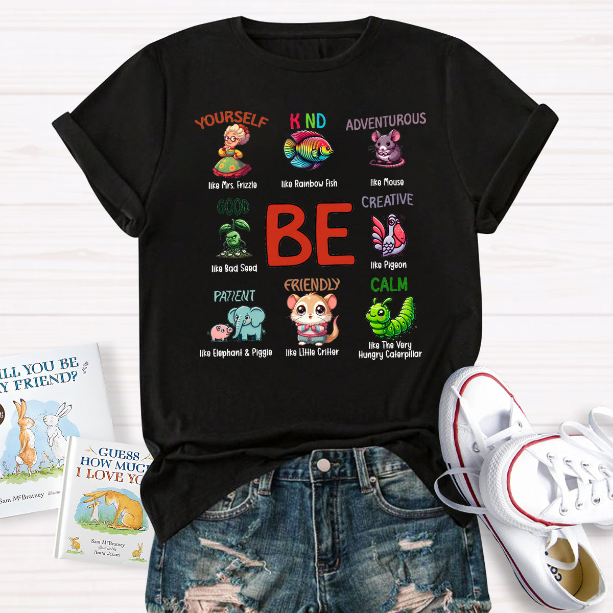 Be Kind Be Yourself I Still Read Children's Books T-Shirt