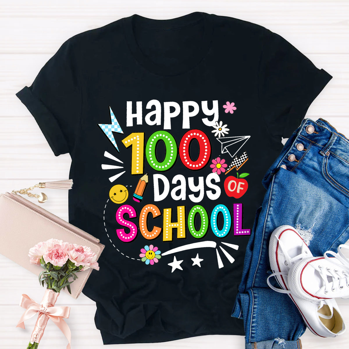 Happy 100 Days Of School T-Shirt