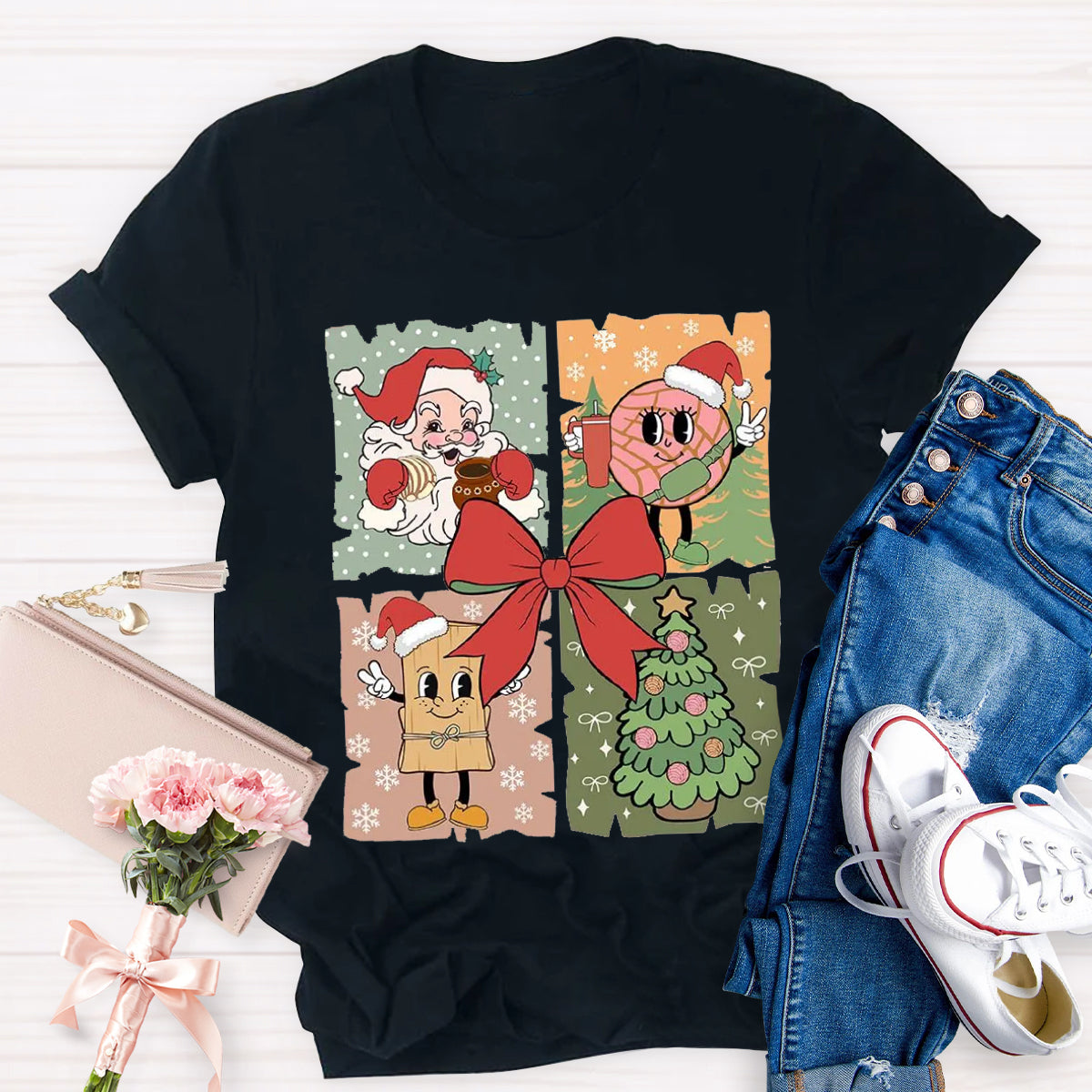 Santa Claus Christmas tree T-Shirt