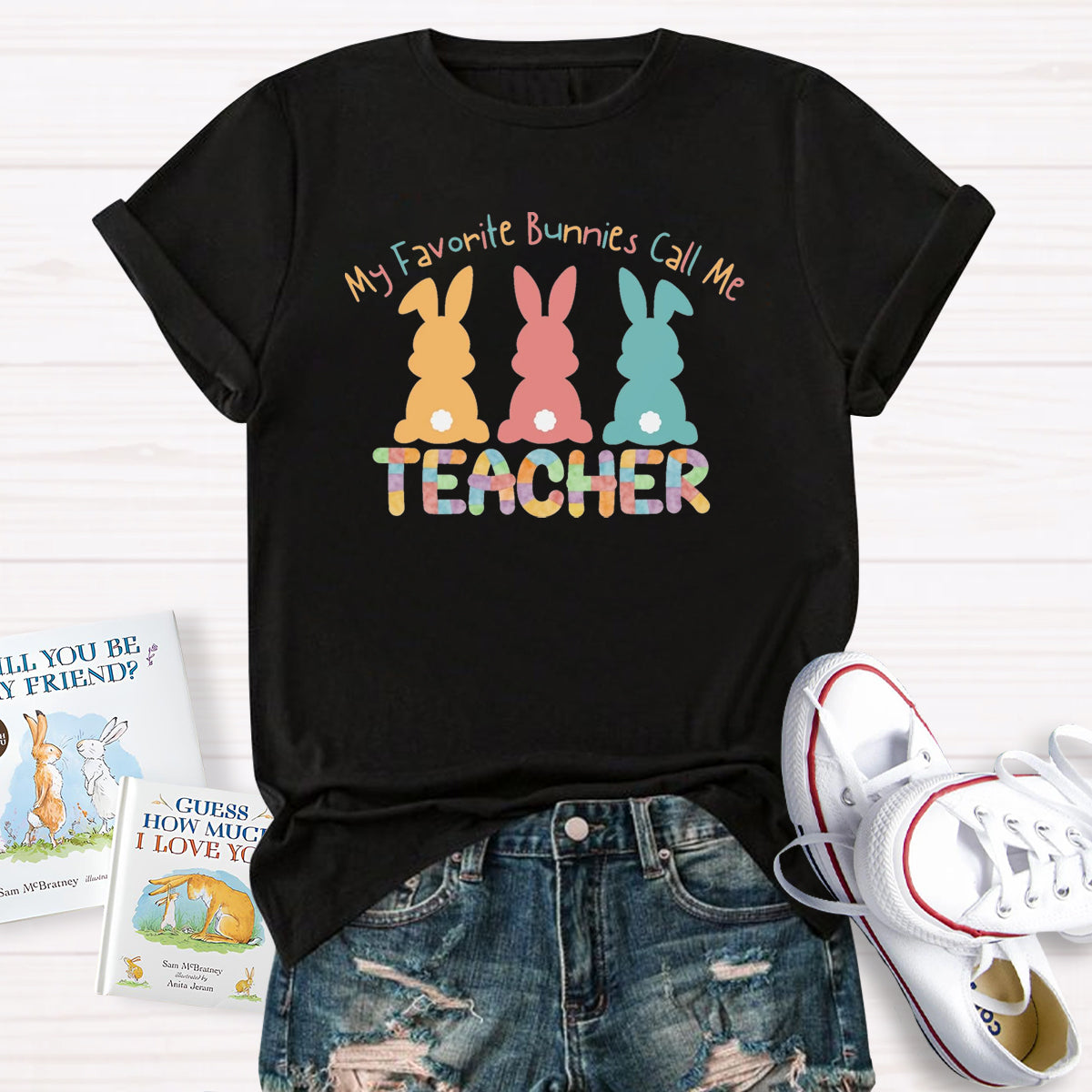 My Favorite Bunnies Call Me Teacher T-Shirt