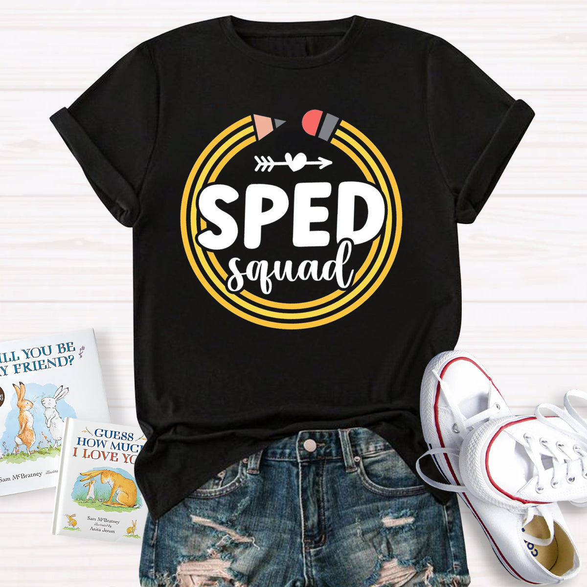 Sped Squad Pencil Teacher T-Shirt