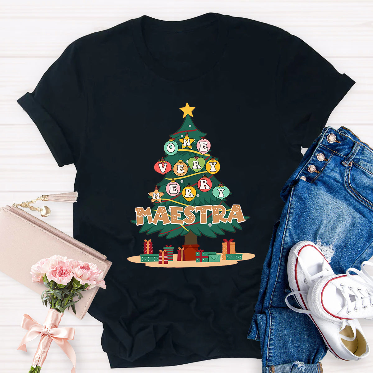 One Very Merry Maestra Teacher T-Shirt