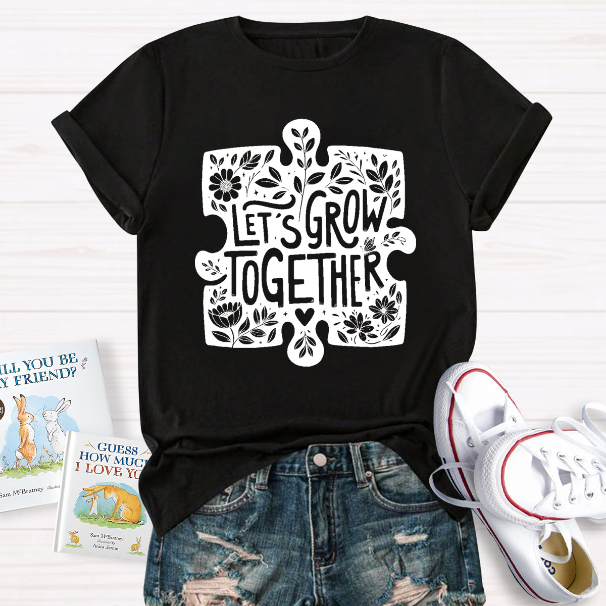 Let'S Grow Together Teacher T-Shirt