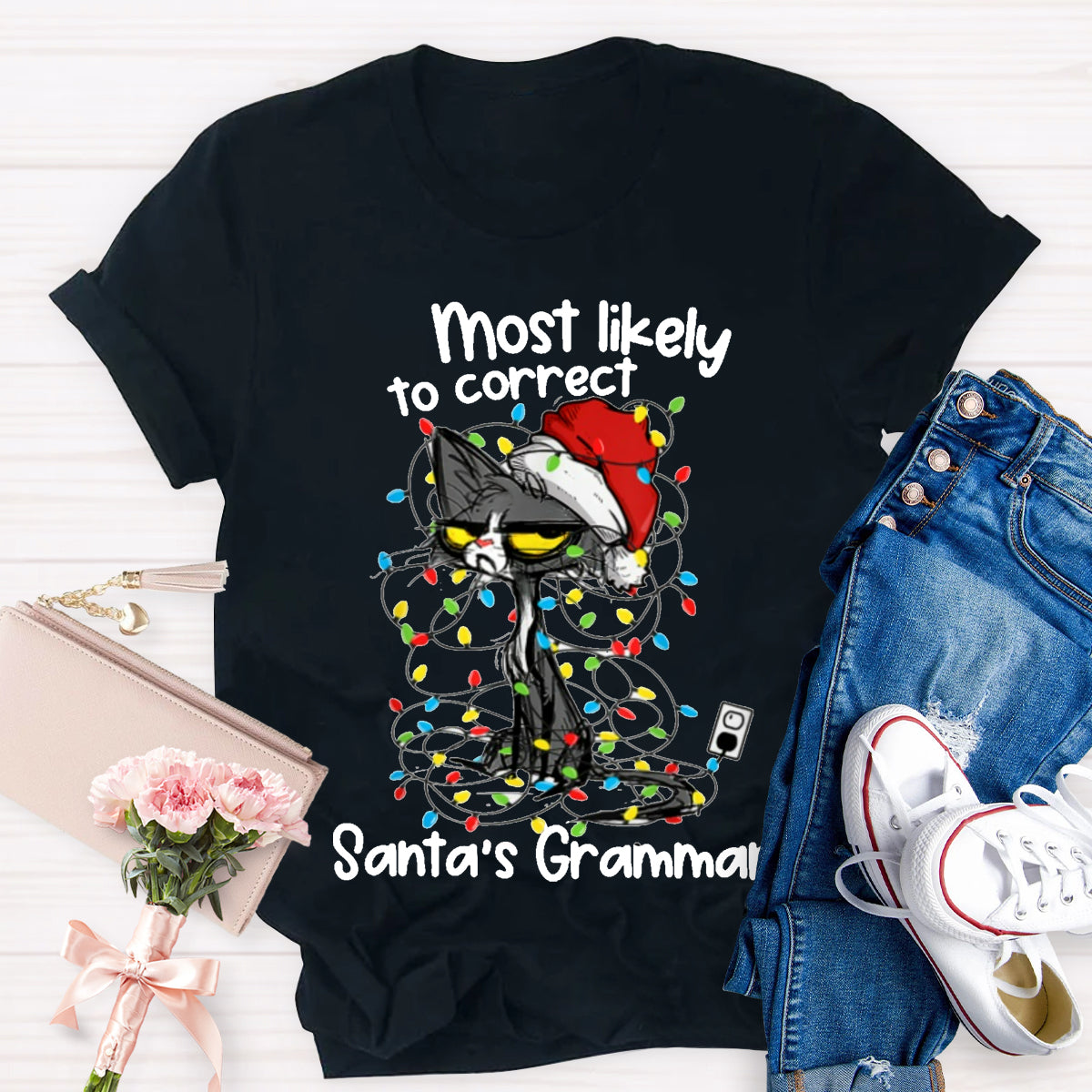 Most Likely To Correct Santa's Grammar T-Shirt