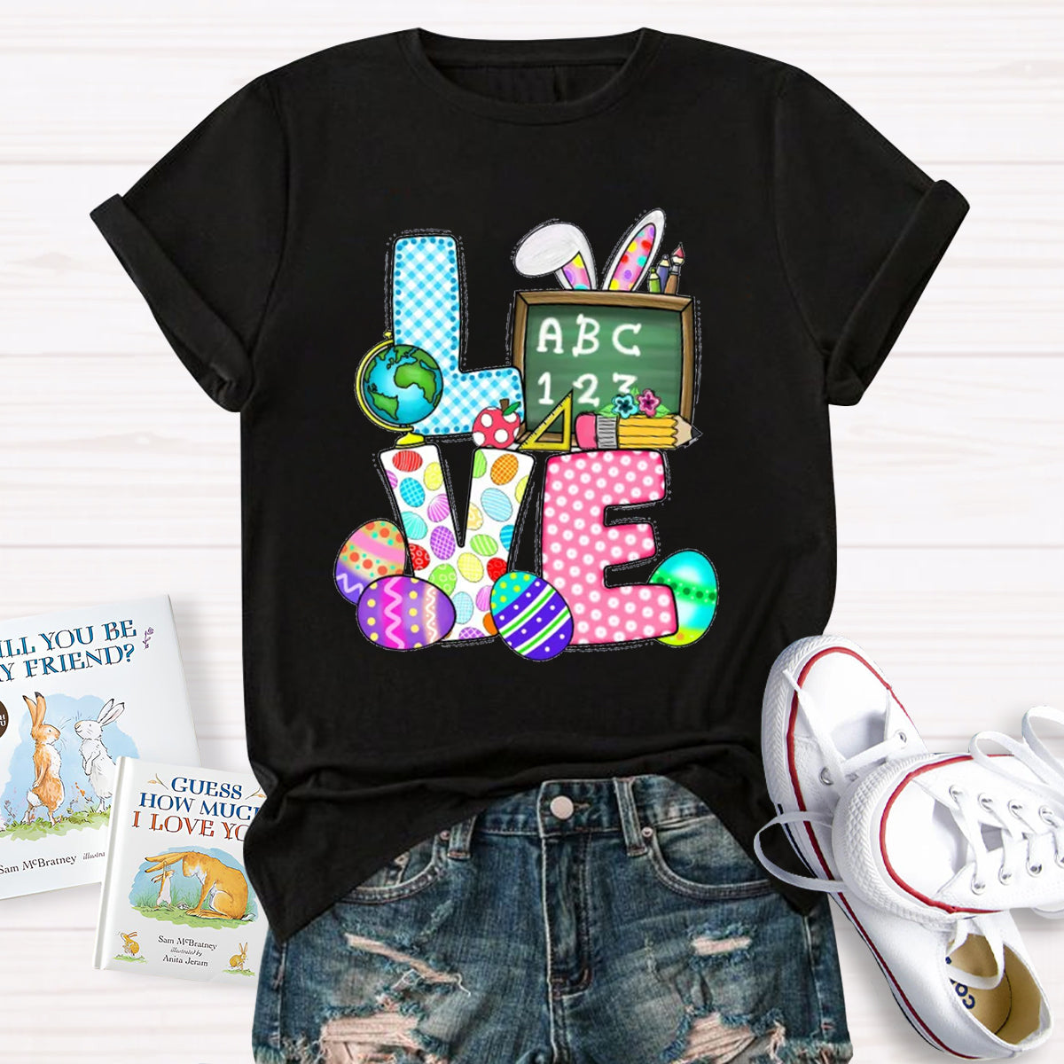 Love Easter Bunny Teacher T-Shirt