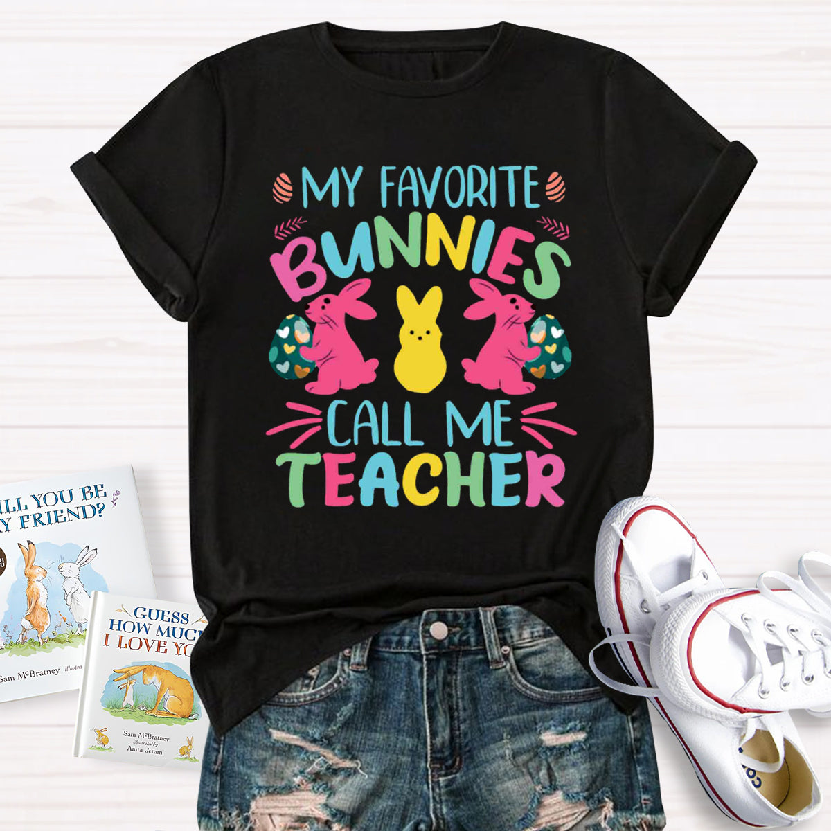 My Favorite Bunnies Call Me Teacher T-Shirt