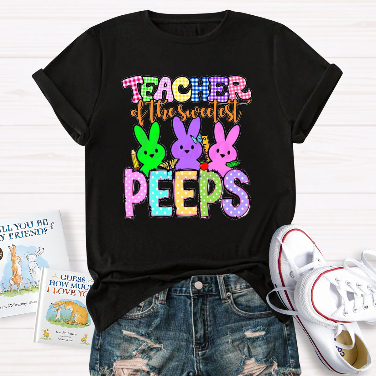 Teacher Of The Sweetest Peeps Teacher T-Shirt