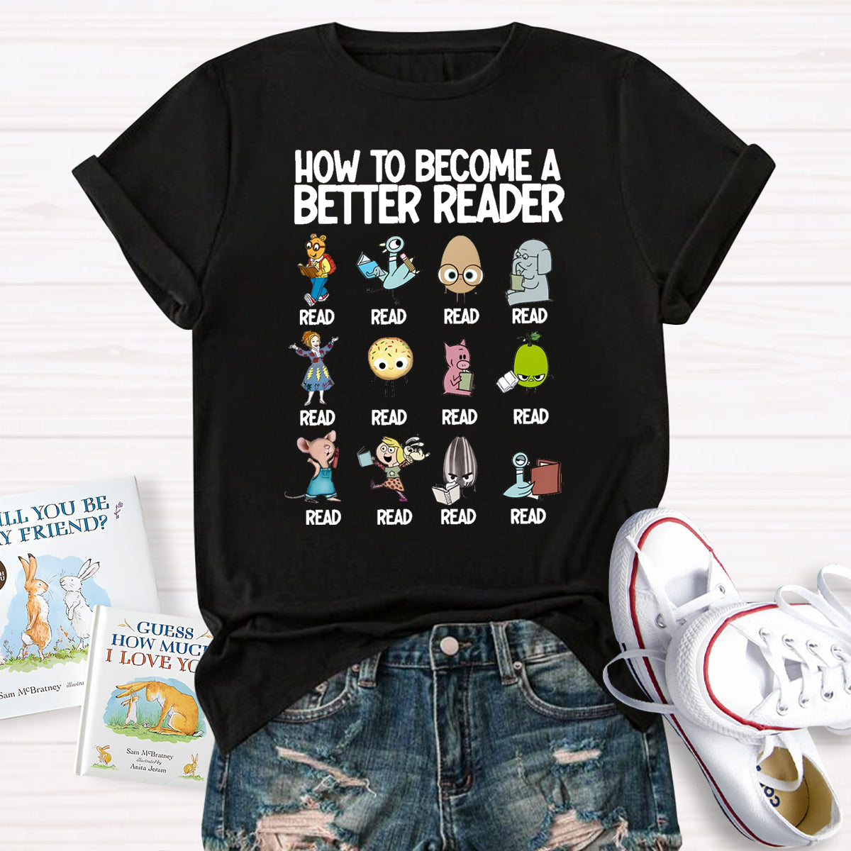 How To Become A Better Reader Teacher T-Shirt