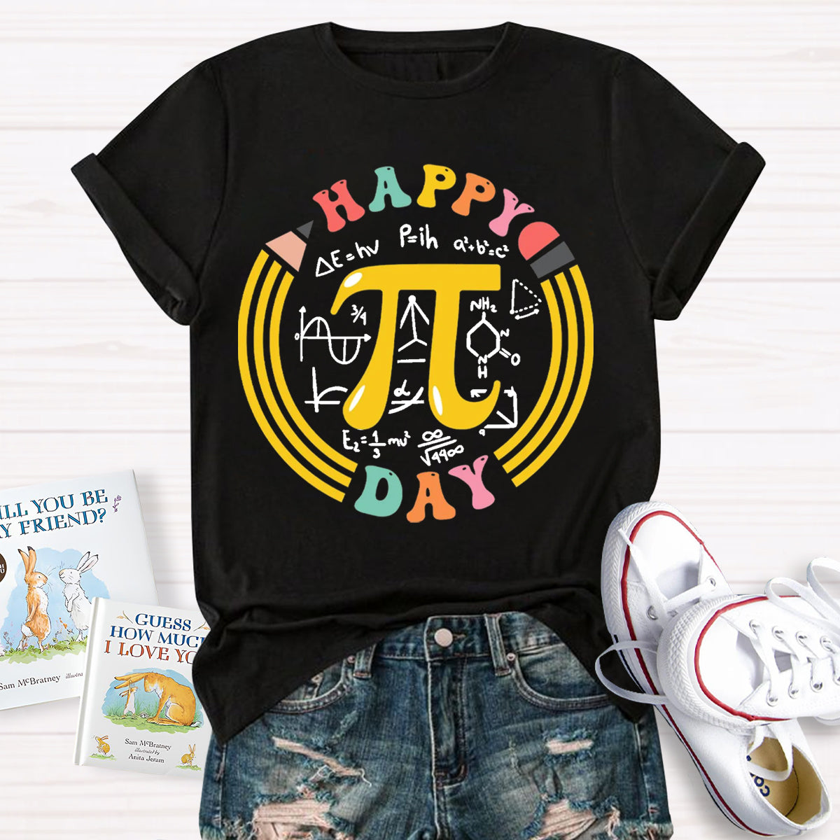 Happy Pi Day Pencil Teacher T-Shirt