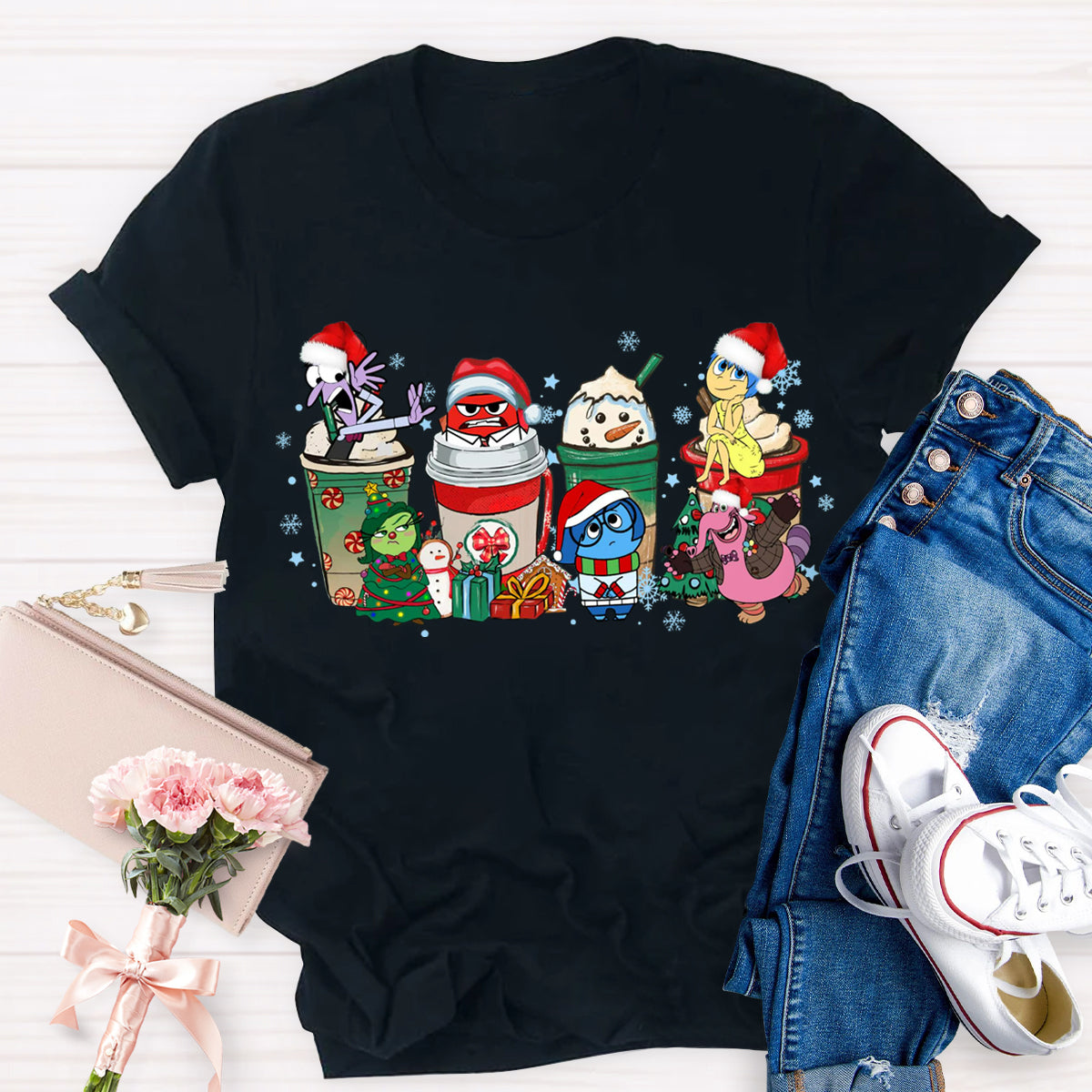 Christmas Coffee With Bright Feels T-Shirt