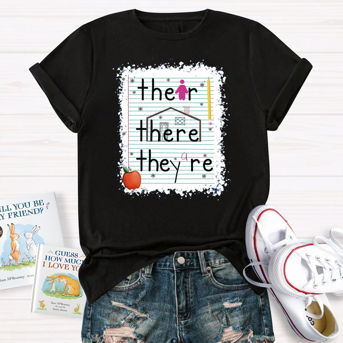 Their There They Are Teacher T-Shirt