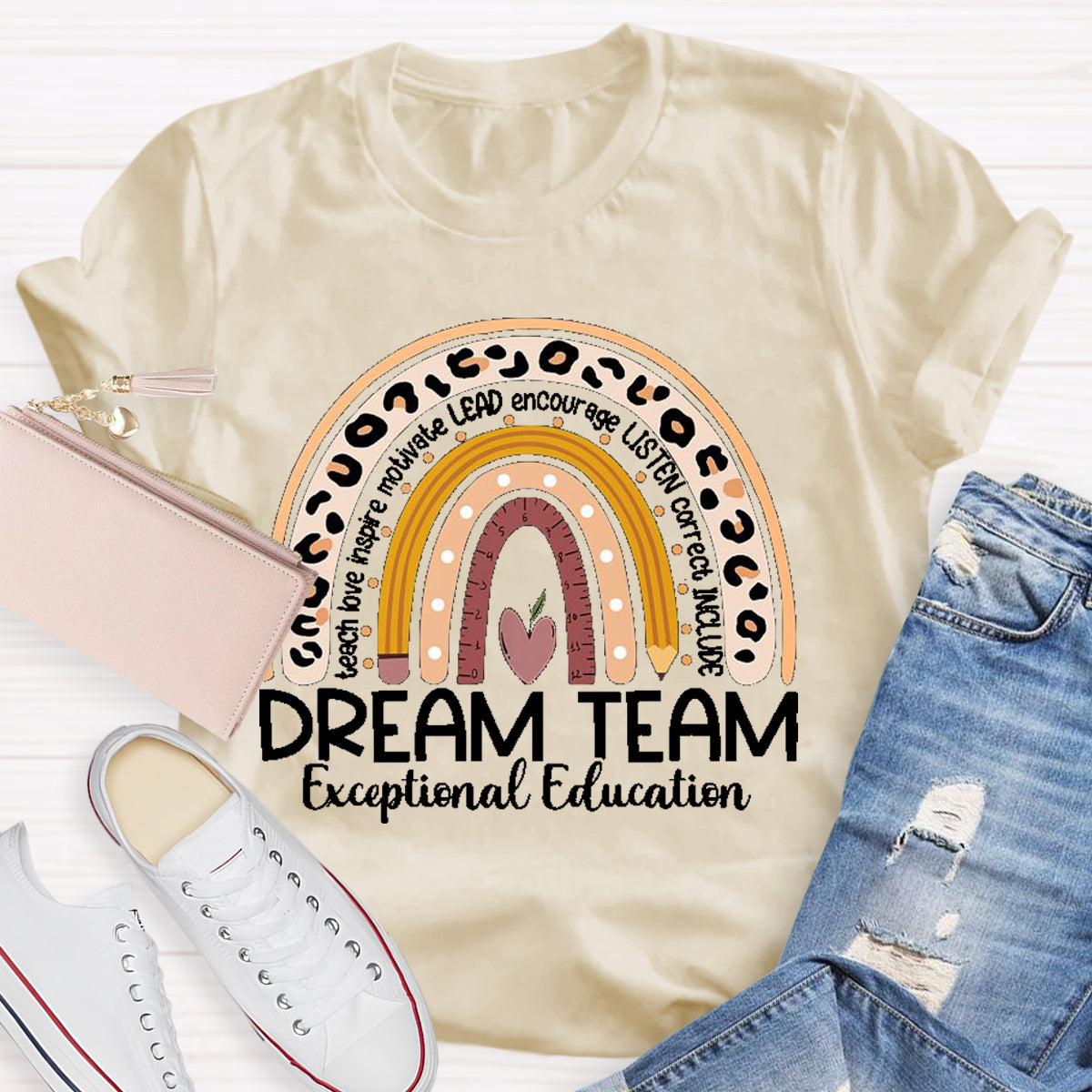 Personalized Dream Team Name Teacher T-Shirt