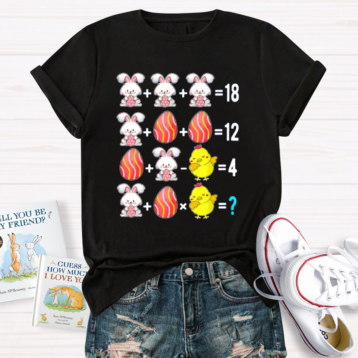 Easter Bunny Egg Math Teacher T-Shirt