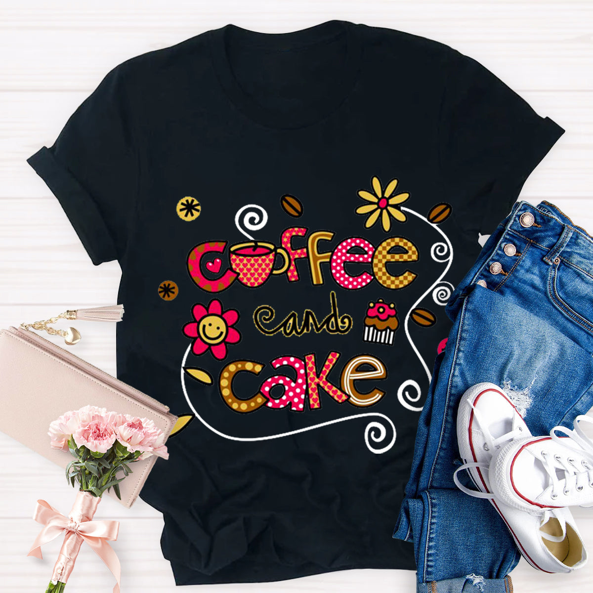 Coffee And Cake Happy Holiday T-Shirt