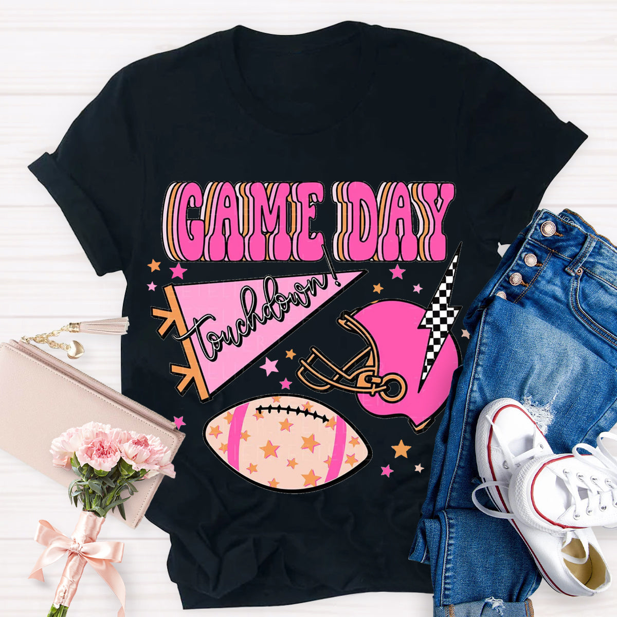 Game Day Football Touchdown Season T-Shirt