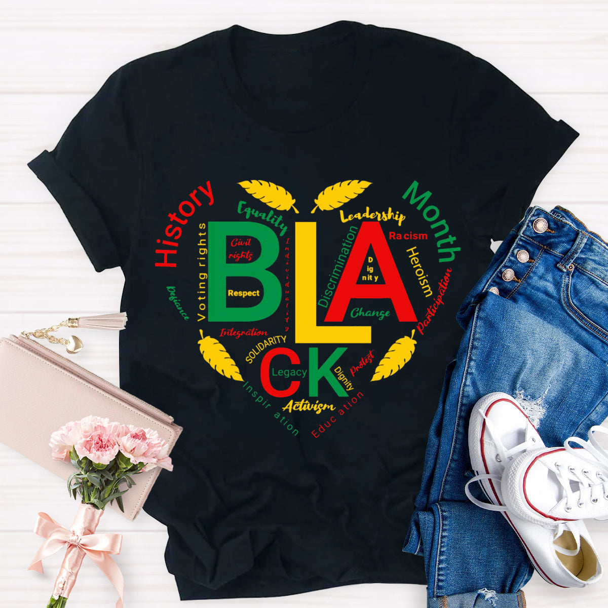 Black History Month Hearth T-Shirt