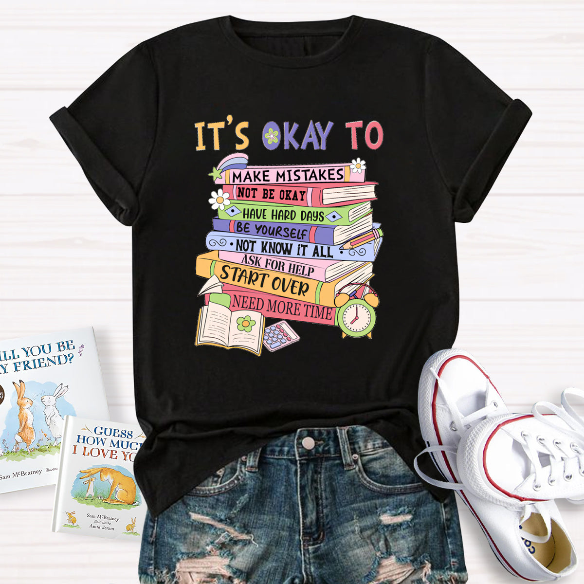 It's Okay To Ask For Help Need More Time Teacher T-Shirt