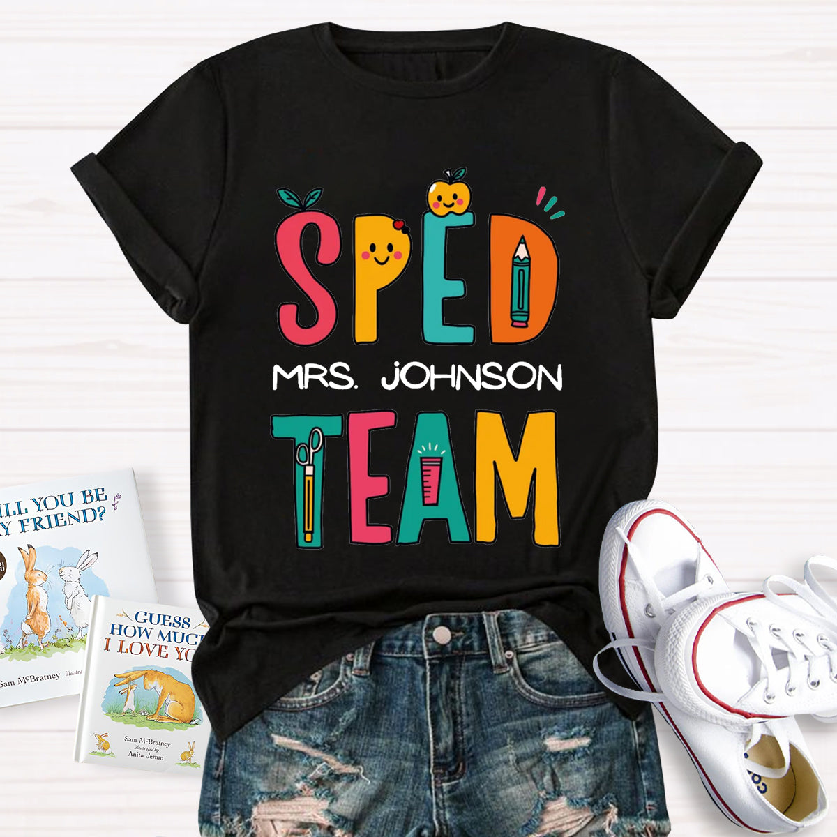 Personalized Name Of SPED Team Teacher T-Shirt