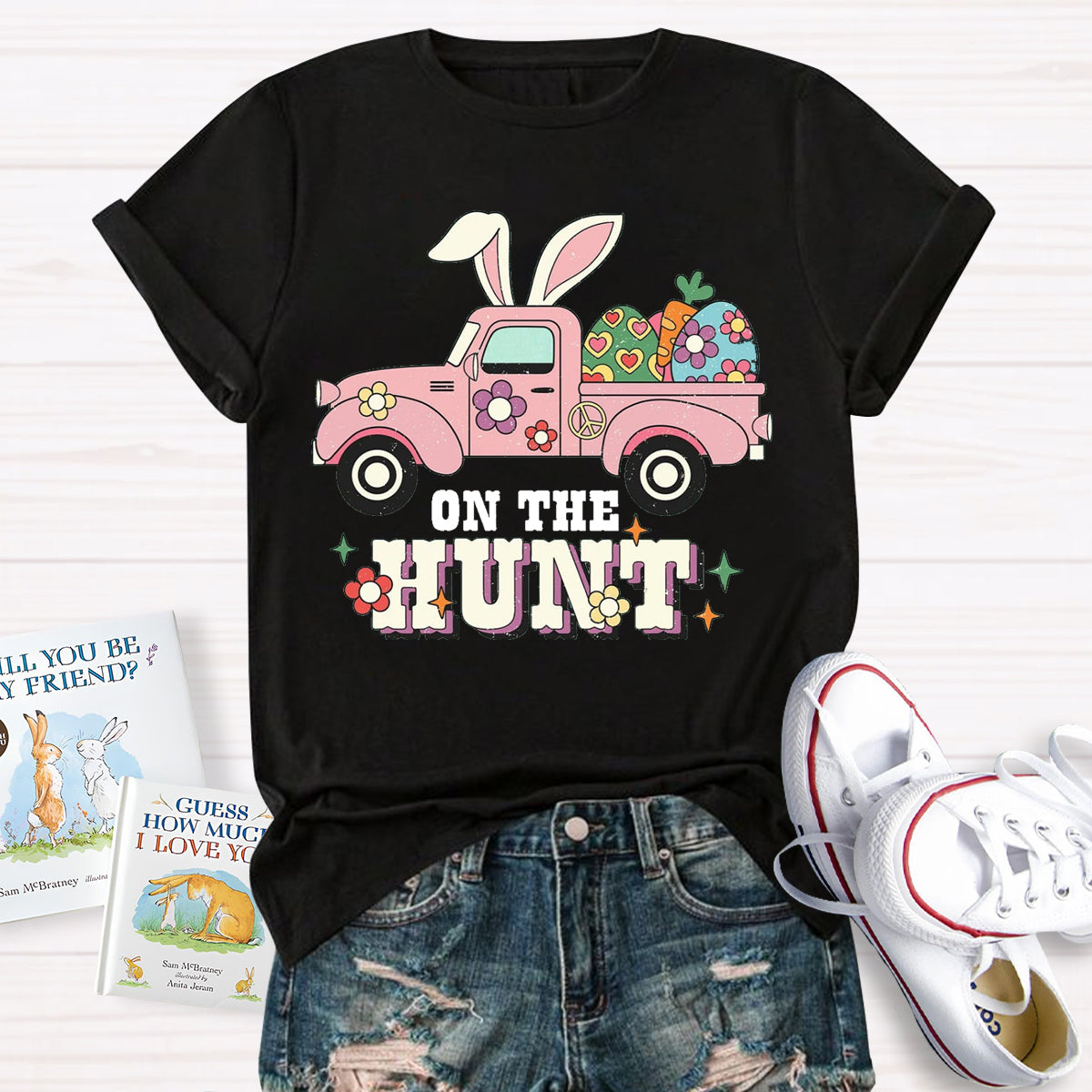 Easter Day Bunny On The Hunt T-Shirt