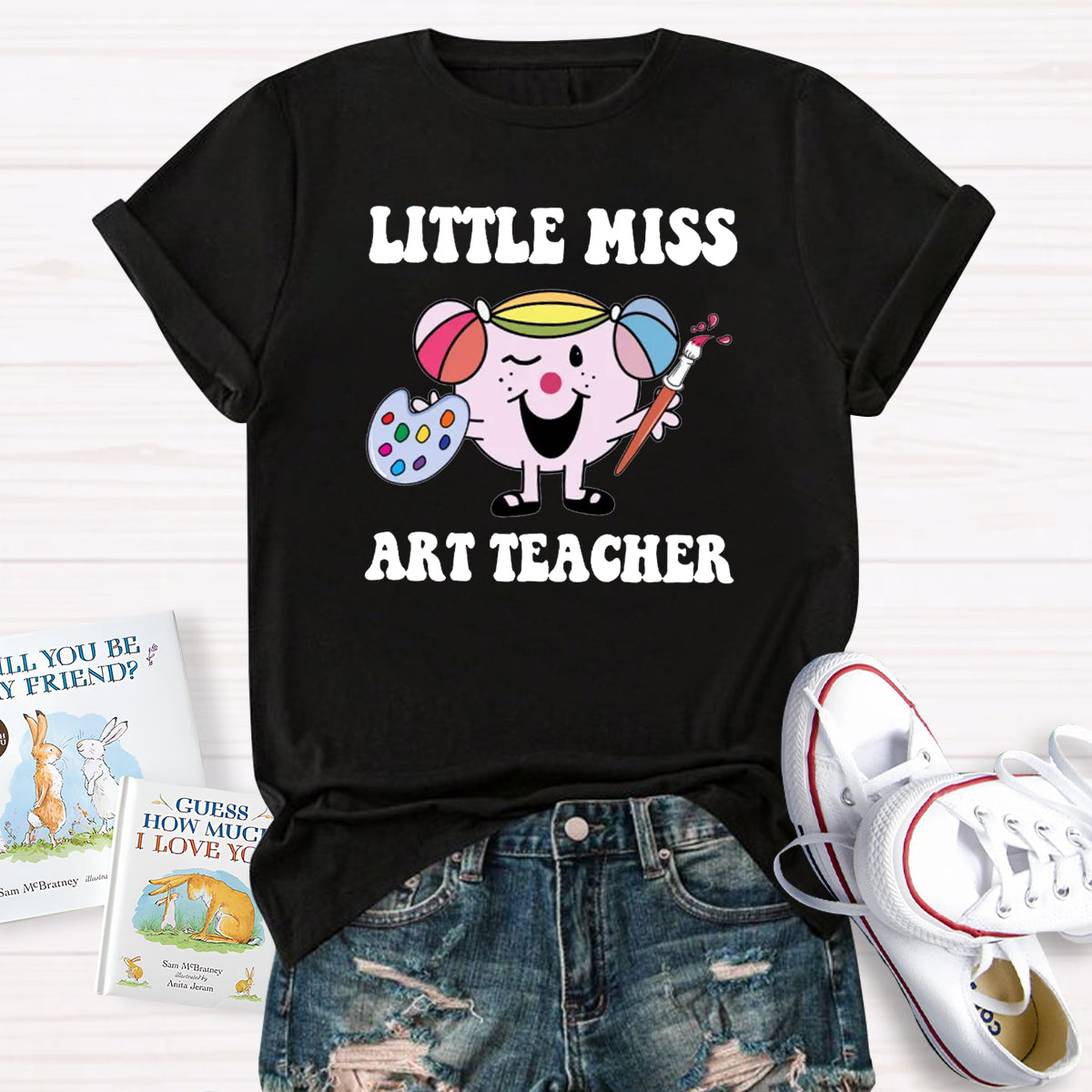 Little Miss  Art Teacher T-Shirt