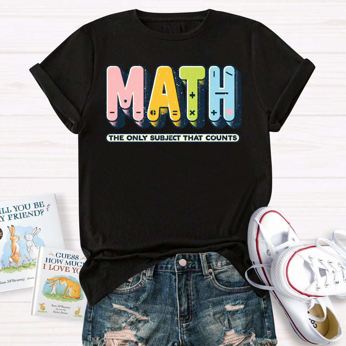 Math The Only Subject That Counts Mathematical Symbols T-Shirt