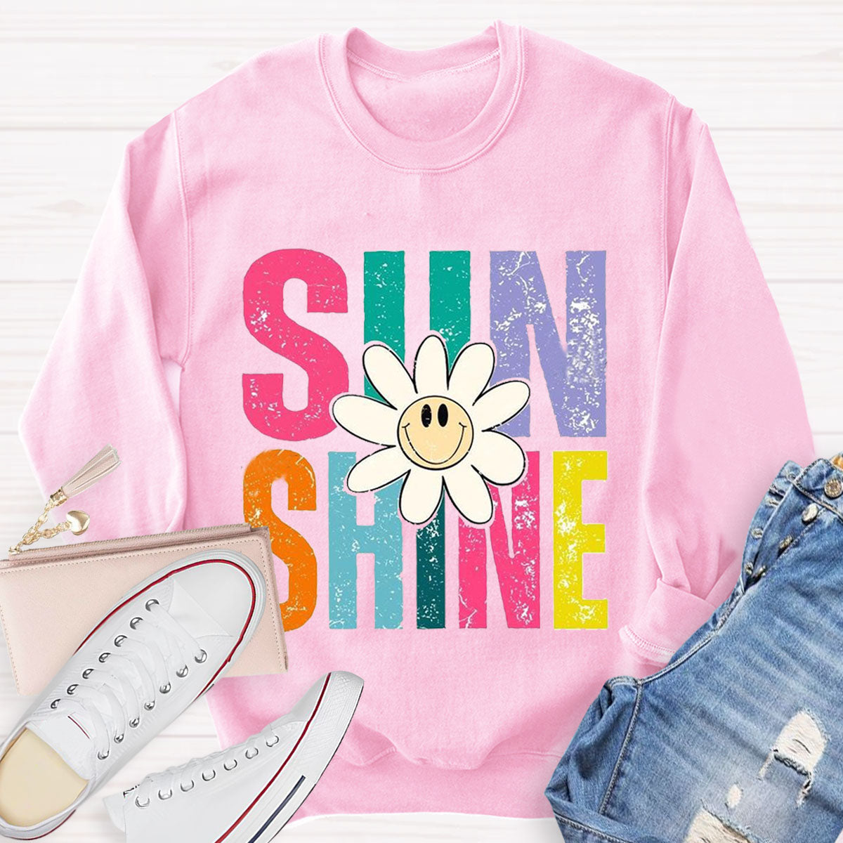 Positive Sunshine Teacher Sweatshirt