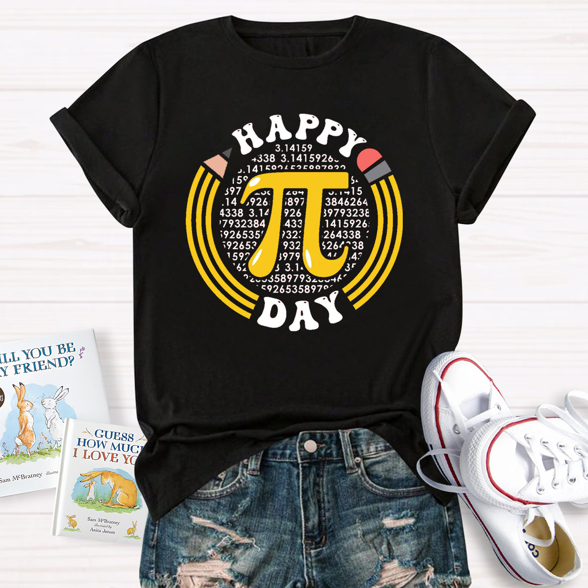 Happy Pi Day Pencil Math Teacher T-Shirt