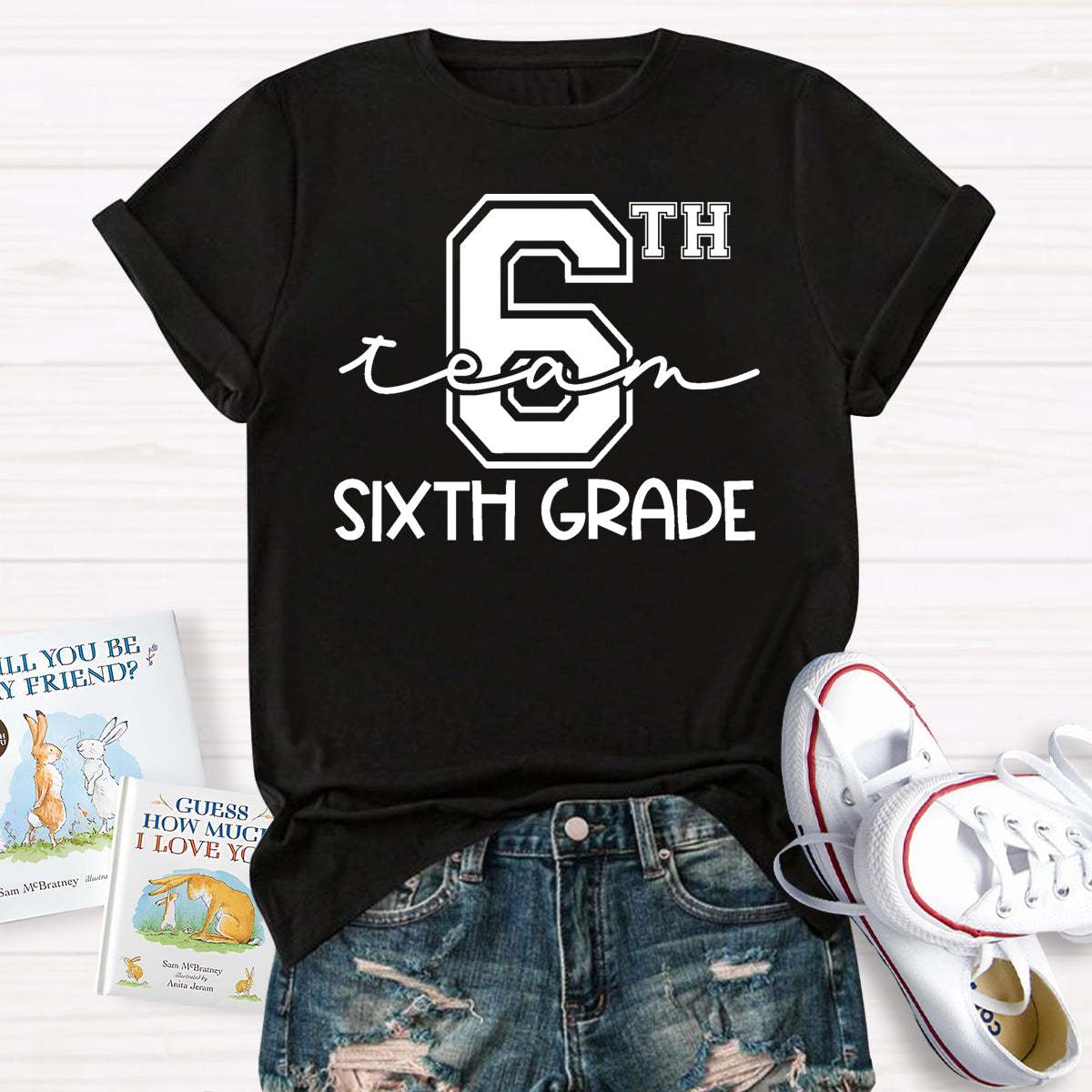 Personalized Grade Six Team Grade Teacher T-Shirt