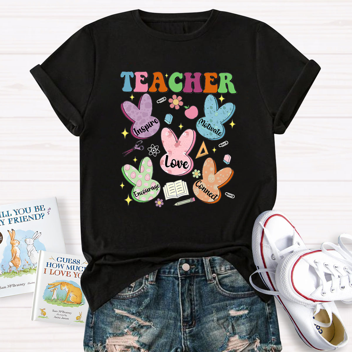Easter Teacher Love Encourage T-Shirt