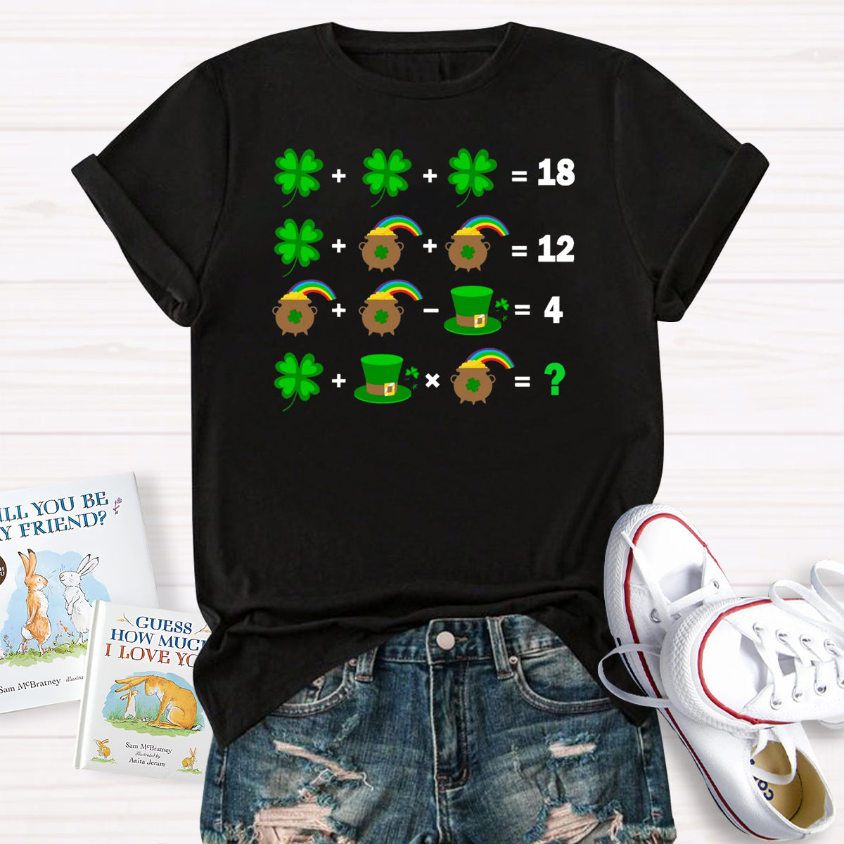 St Patrick's Day Lucky Math Teacher T-Shirt