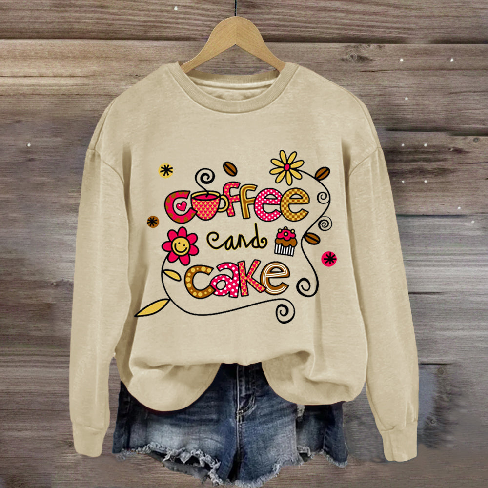 Coffee And Cake Happy Holiday Sweatshirt