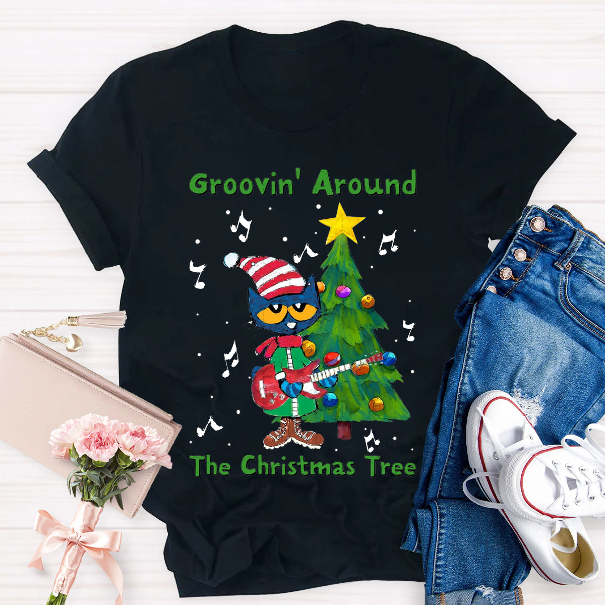 Groovin Around The Christmas Tree T-Shirt