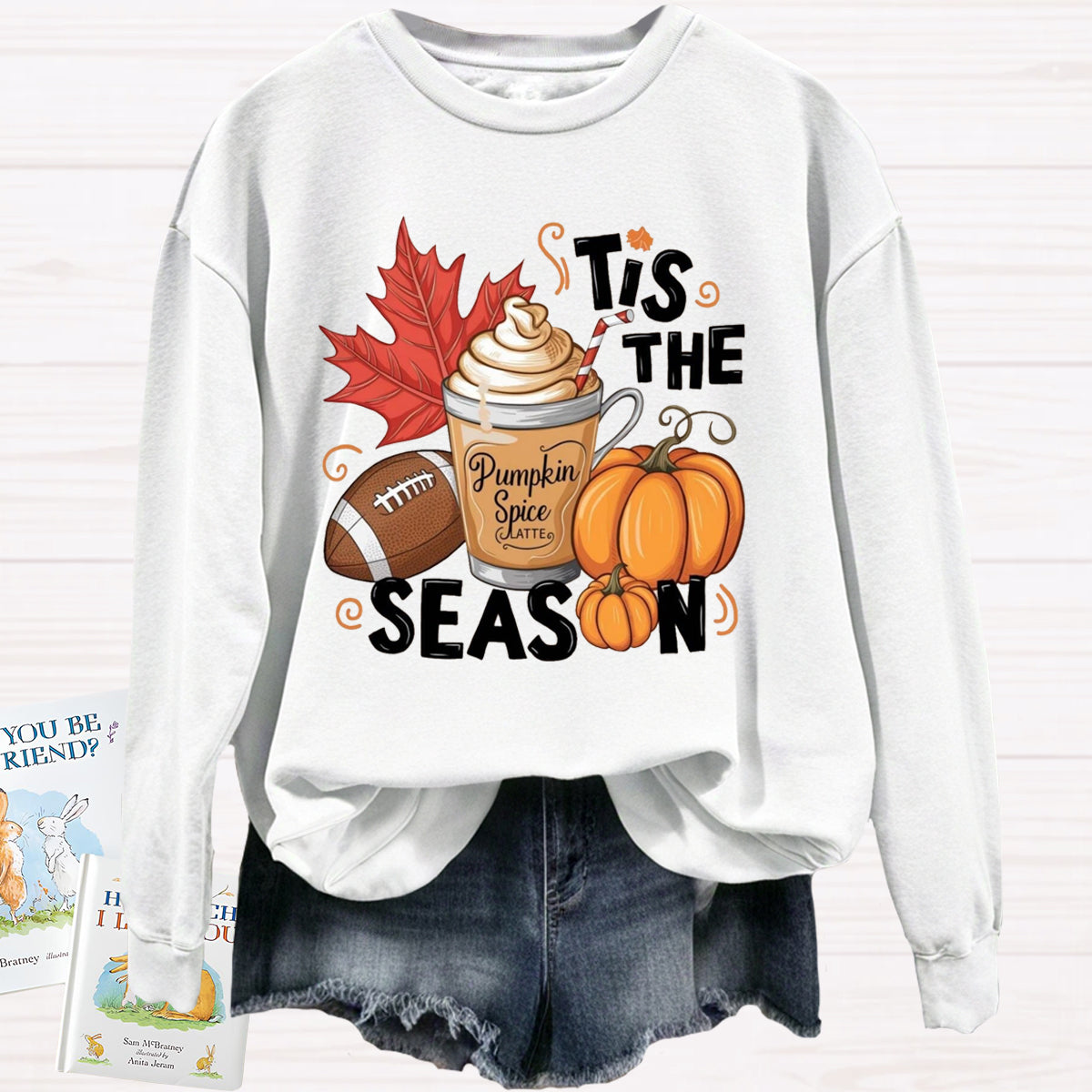 Tis The Season Pumpkin Game Ball Sweatshirt