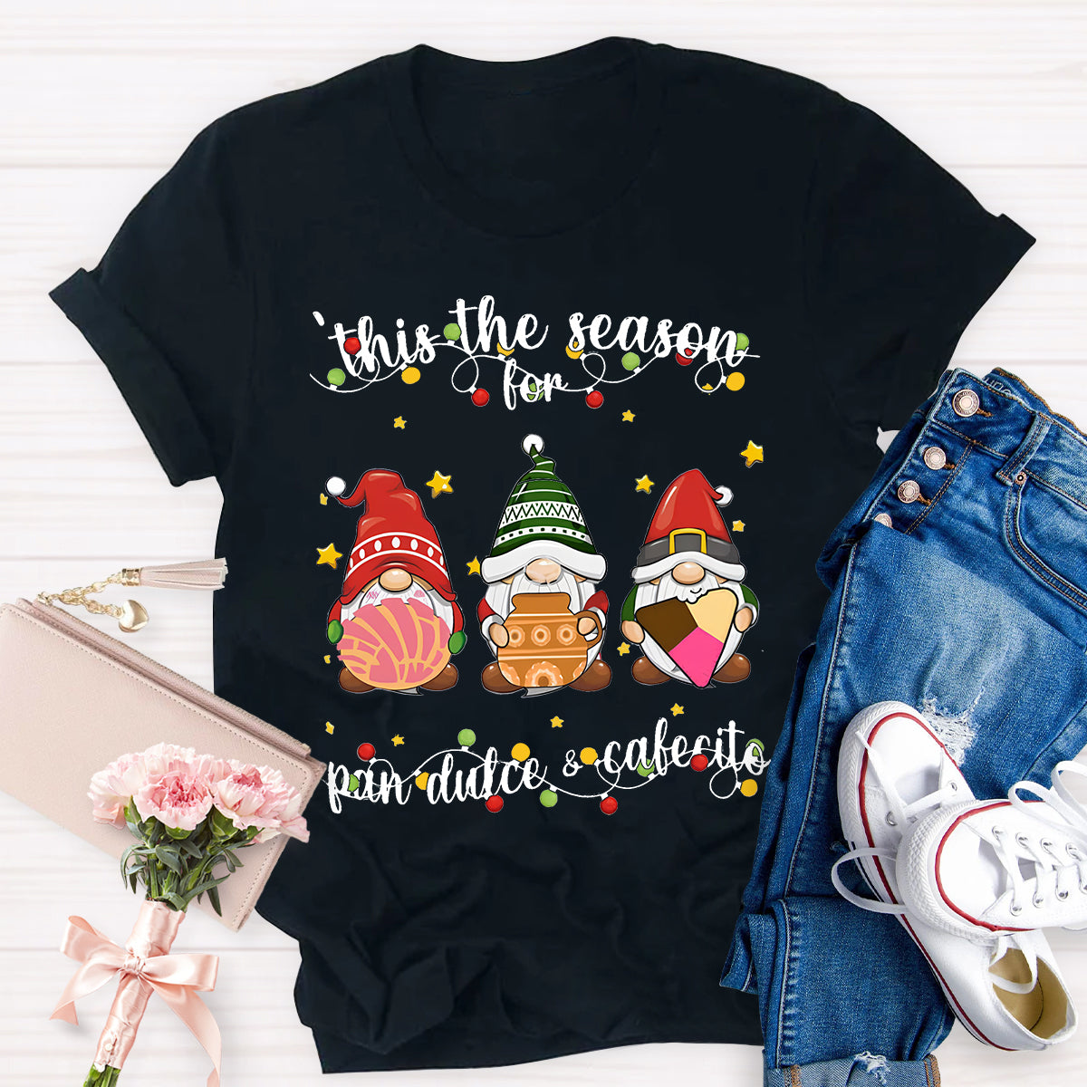 This The Season For Pan Dulce & Cafecito Spanish Christmas T-Shirt