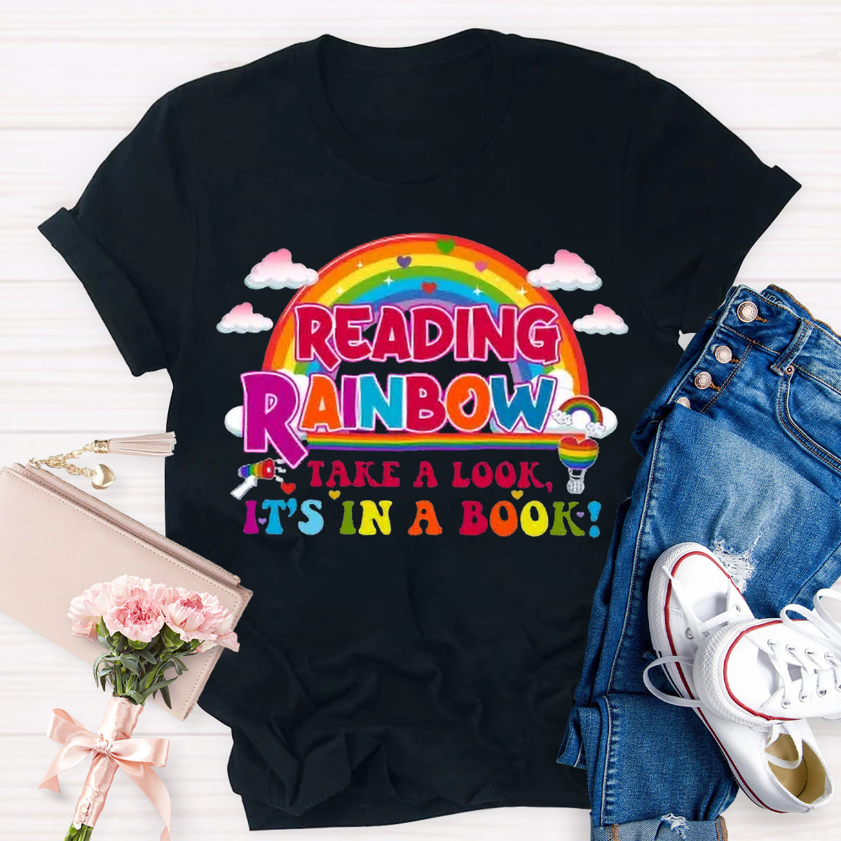 Reading Rainbow Take A Look Teacher T-Shirt