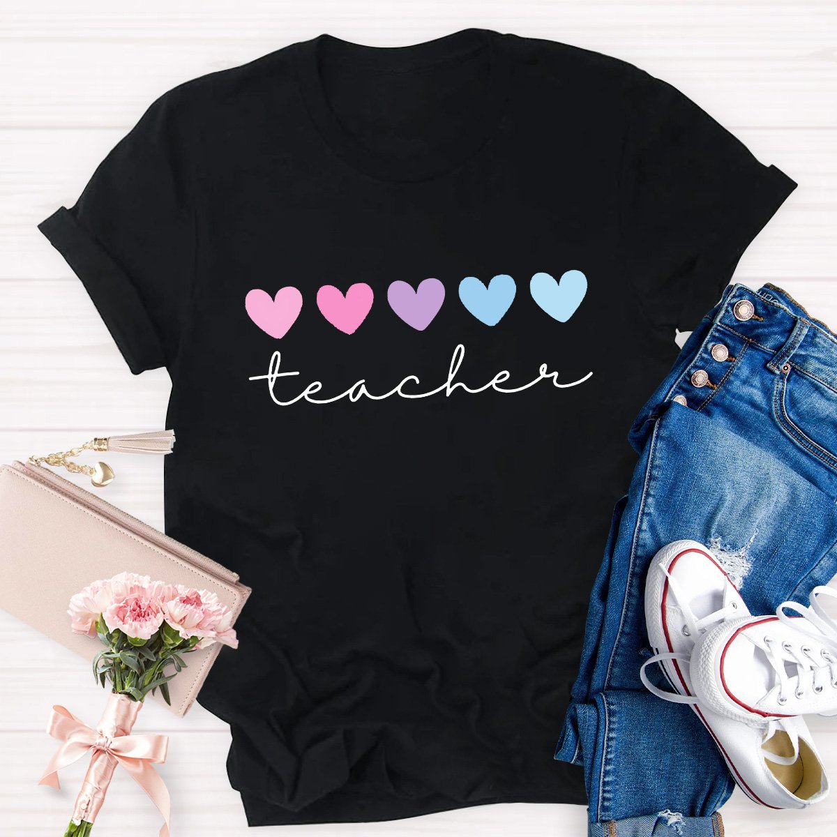 Teacher Hearts Teacher Shirt