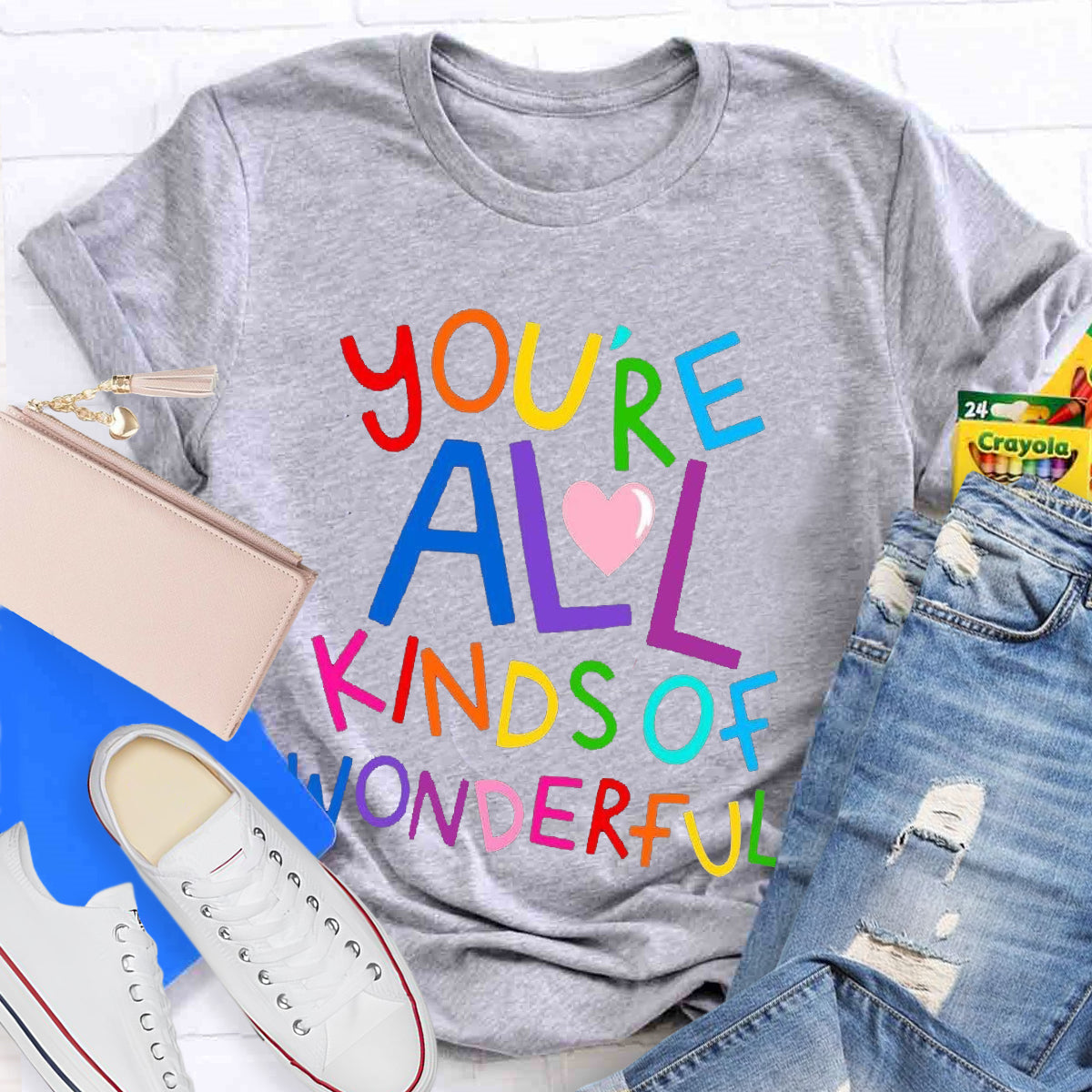 You're All Kind Of Wonderful Teacher T-Shirt