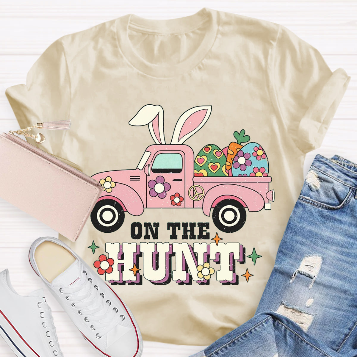 Easter Day Bunny On The Hunt T-Shirt