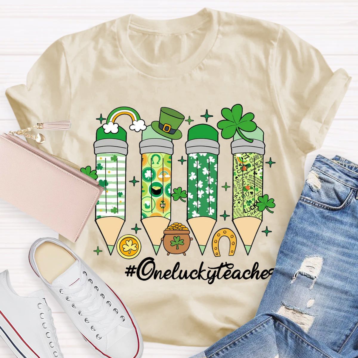 One Lucky Teacher T-Shirt