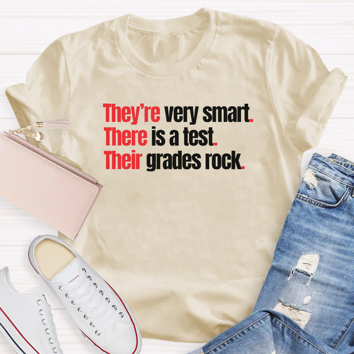 They're Very Smart There Is A Test Their Grades Rock T-Shirt