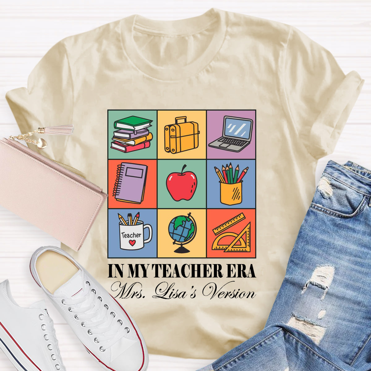 Personalized Name In My Teacher Era T-Shirt