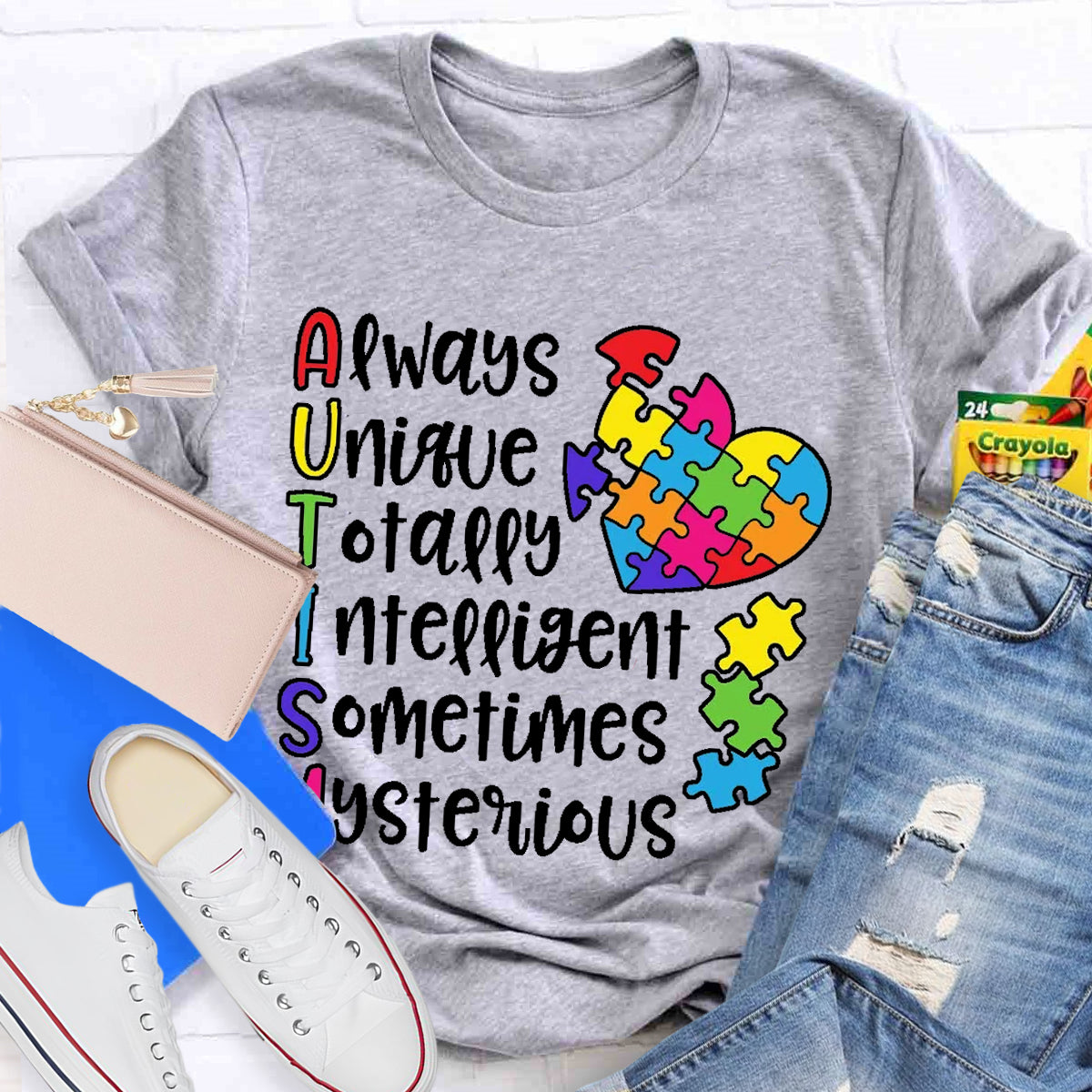 Autism Always Unique Totally Interesting Sometimes Mysterious T-Shirt