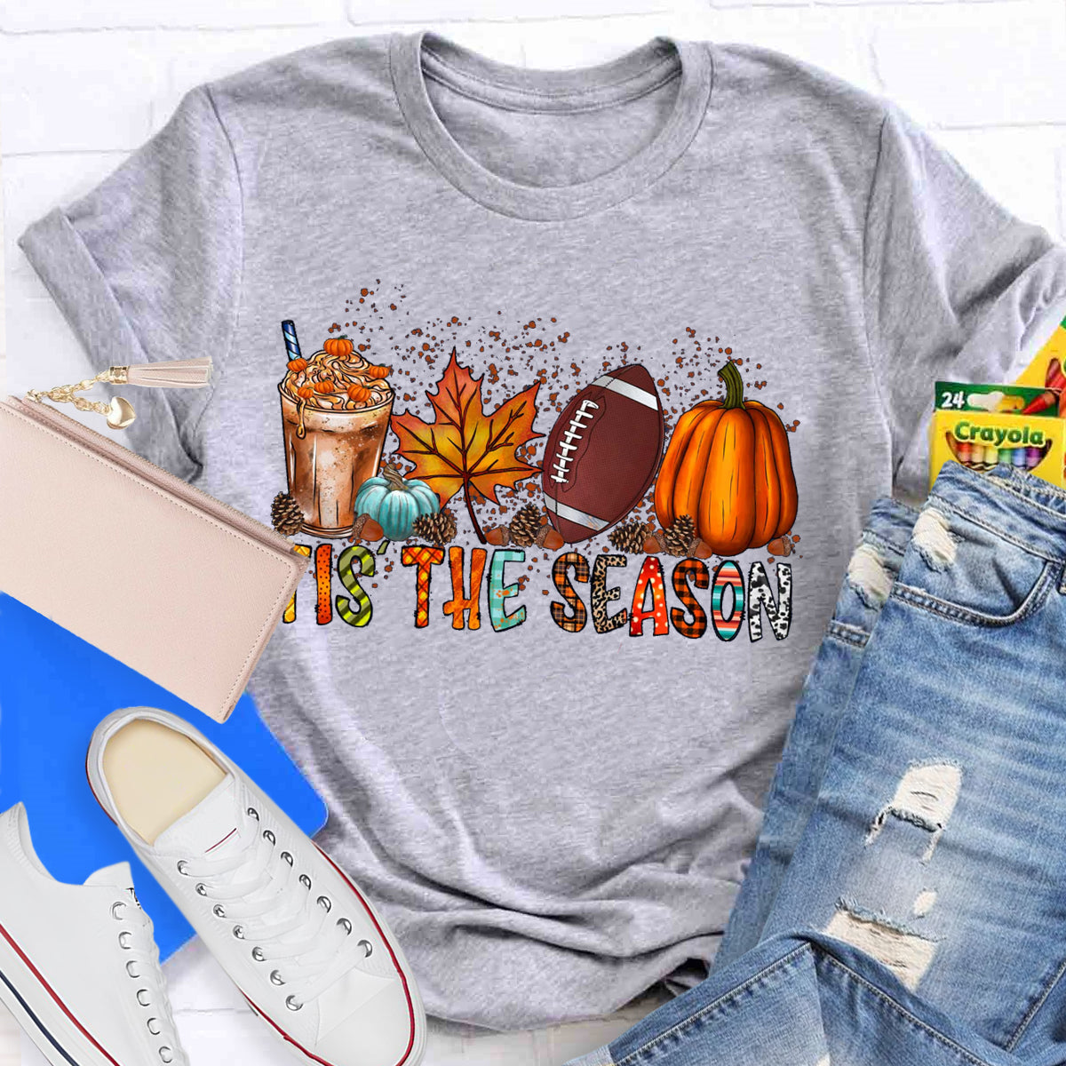 Tis The Season Pumkin Teacher T-Shirt