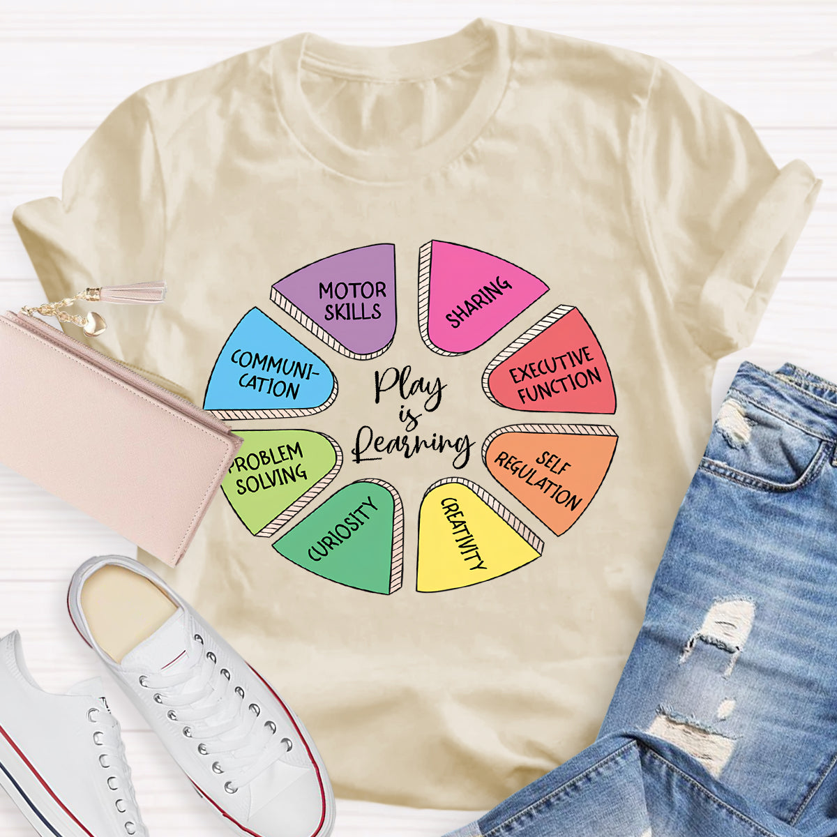 Play Is Learning More Skills Teacher T-Shirt