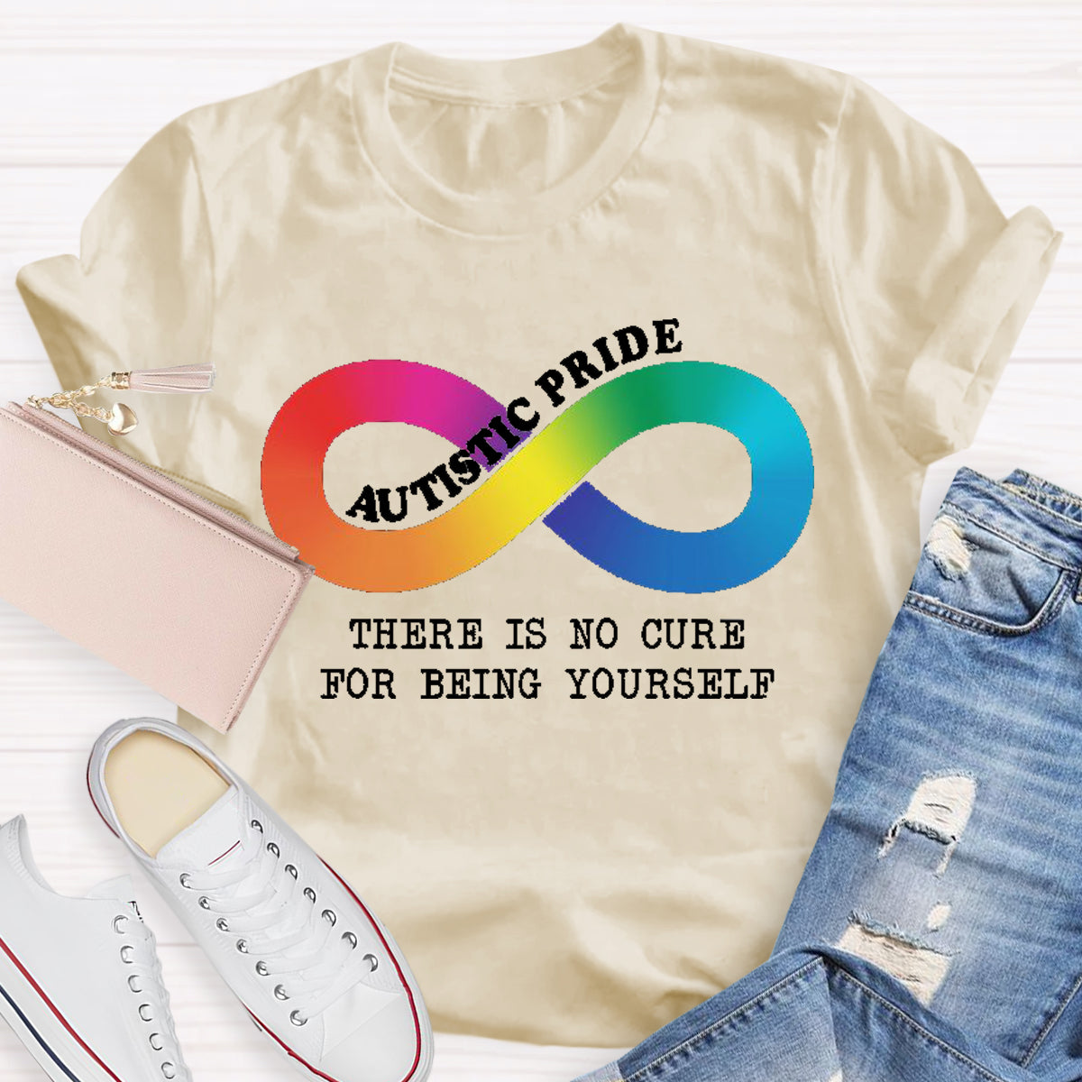 Autistic Pride There Is No Cure For Being Yourself  T-Shirt