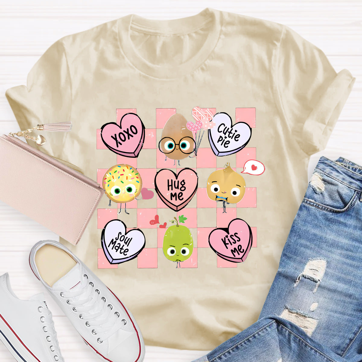 Hug Me Kiss Me Teacher T-Shirt