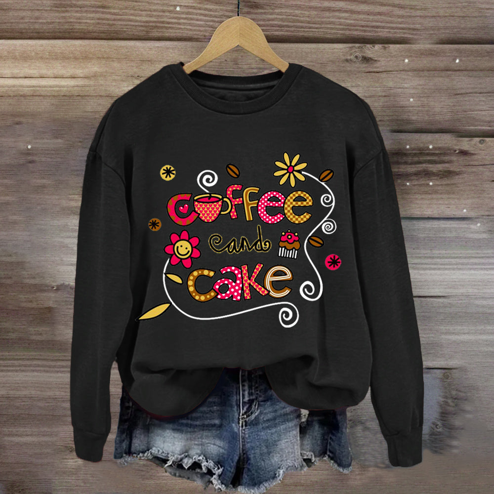 Coffee And Cake Happy Holiday Sweatshirt