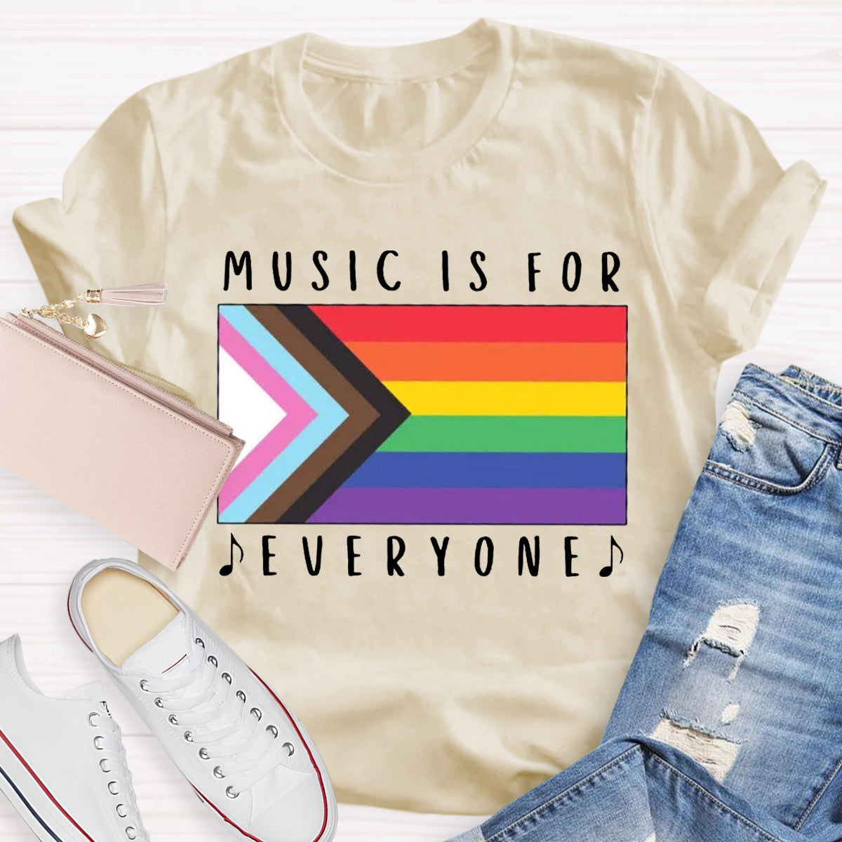 Music Is For Everyone Teacher T-Shirt